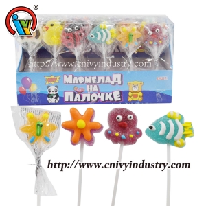 Тварина форма Gummy Jelly Lollipop Candy