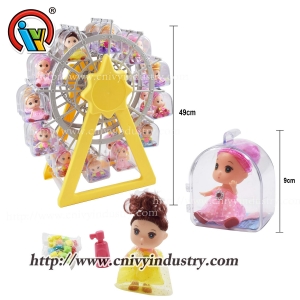 Іграшка лялька Барбі-сюрприз з цукерками в колесі огляду
