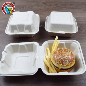 Екологічно чиста біорозкладна коробка для гамбургерів
